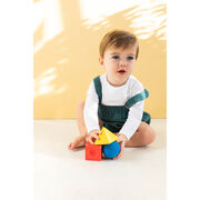Bauhaus inspired geometric teether blocks
